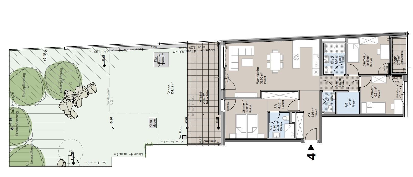 Wohnung zum Kauf provisionsfrei 783.200 € 4 Zimmer 92,8 m²<br/>Wohnfläche EG<br/>Geschoss 01.01.2026<br/>Verfügbarkeit Wien,Hietzing 1130