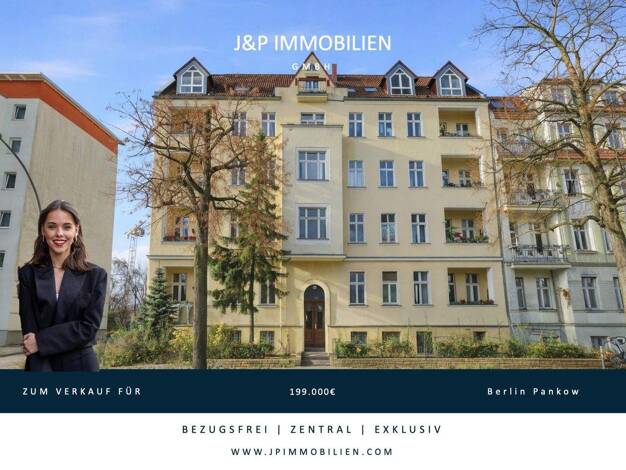 Wohnung zum Kauf 199.000 € 1 Zimmer 45,1 m² 1. Geschoss Pankow Berlin 13189