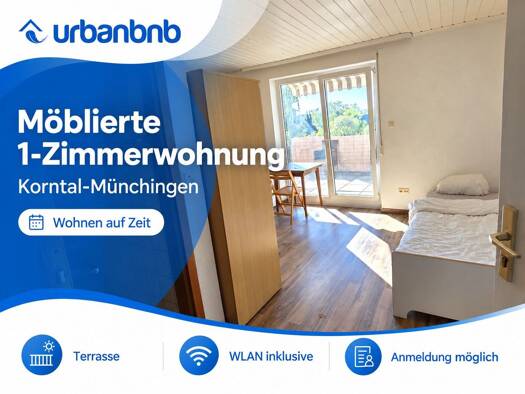 Wohnung zur Miete auf Zeit 800 € 1 Zimmer 30 m² frei ab 25.02.2027 Stammheimer Straße Kallenberg Korntal-Münchingen 70825