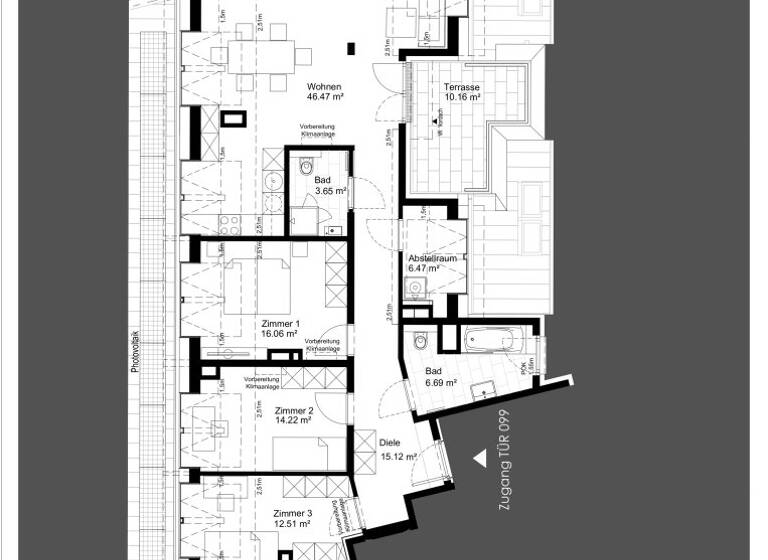 Wohnung zum Kauf - Erstbezug 749.900 € 4 Zimmer 121,2 m² 7. Geschoss Gudrunstraße Wien 1100