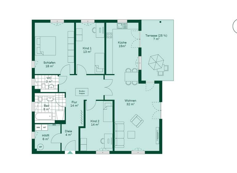 Einfamilienhaus zum Kauf - Neubau provisionsfrei 570.135 € 4 Zimmer 131,9 m² 567 m² Grundstück frei ab sofort Von-Dechow-Straße 16 Pütnitz Ribnitz-Damgarten 18311
