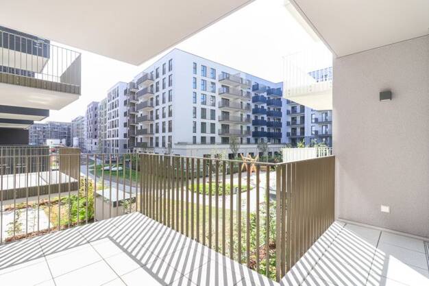 Wohnung zur Miete - Erstbezug 1.399 € 3 Zimmer 85,3 m² 1. Geschoss frei ab 01.08.2025 Karoline-Veith-Straße 37 Bockenheim Frankfurt-Bockenheim 60486