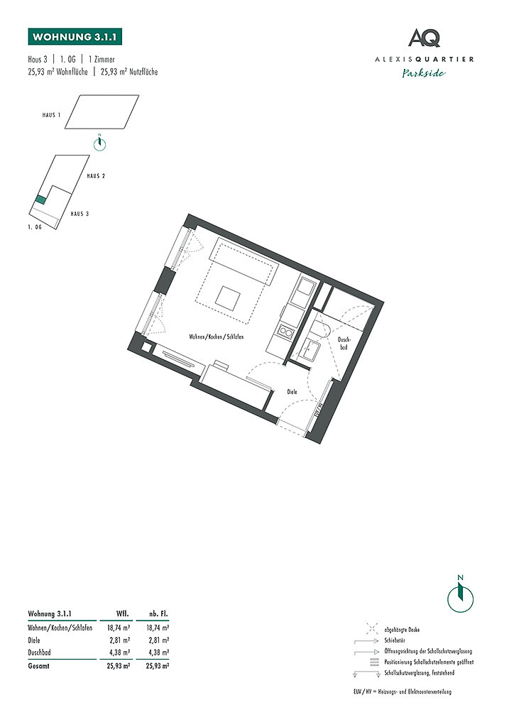 Wohnung zum Kauf provisionsfrei 256.000 € 1 Zimmer 25,9 m²<br/>Wohnfläche 1.<br/>Geschoss Franz-Heubl-Straße 1 Neuperlach München 81735