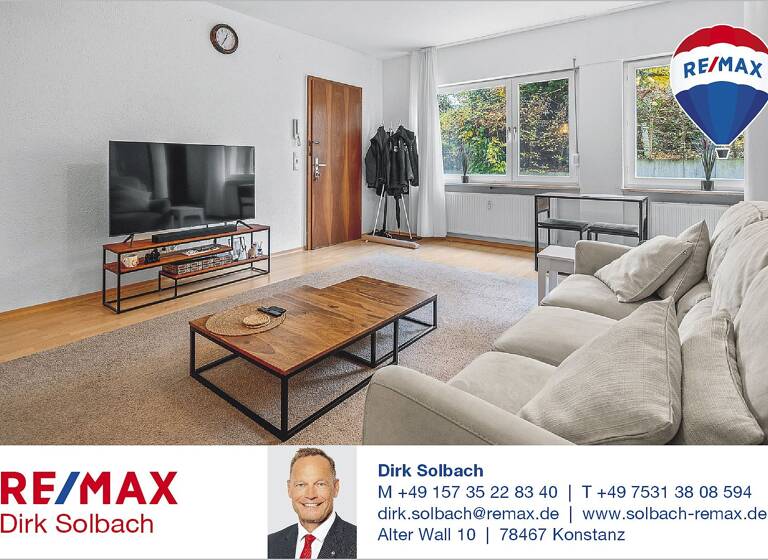 Wohnung zum Kauf 189.000 € 1,5 Zimmer 42 m²<br/>Wohnfläche Peter-Rosegger-Weg 3 Allmannsdorf Konstanz 78464