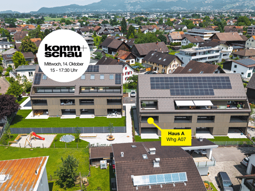 Terrassenwohnung zum Kauf - Erstbezug 622.000 € 4 Zimmer 87,3 m² Ringstraße 19 Feldkirch 6800