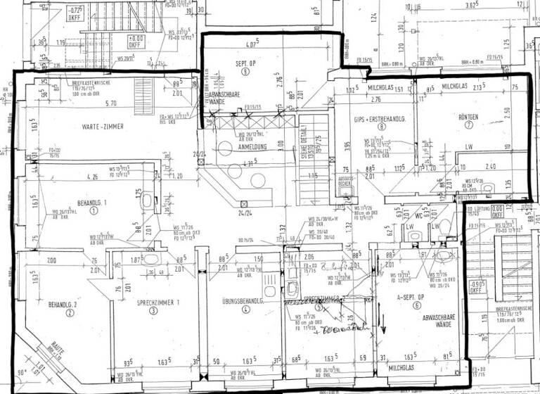Praxis zur Miete nur mit Wohnberechtigungsschein 834 € 185,4 m² Bürofläche Siechenmarschstraße 36 Innenstadt Bielefeld 33615