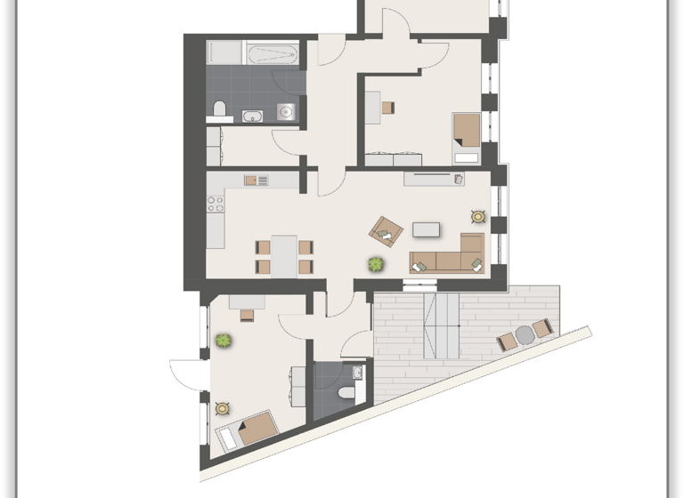 Terrassenwohnung zum Kauf - Neubau provisionsfrei 389.000 € 4 Zimmer 114 m² EG Neutorgasse 9 Sulzbach-Rosenberg 92237
