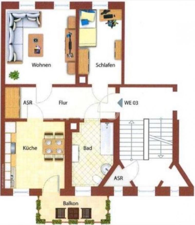 Wohnung zum Kauf 155.000 € 2 Zimmer 59 m²<br/>Wohnfläche Markkleeberg Markkleeberg 04416