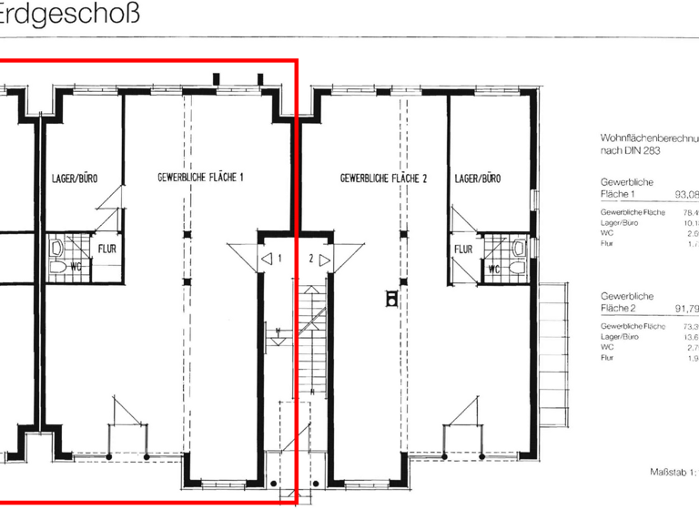 Bürofläche zum Kauf provisionsfrei 680 € 2,5 Zimmer 97,6 m² Bürofläche Leopoldstaler Straße 11 Horn Horn-Bad Meinberg 32805