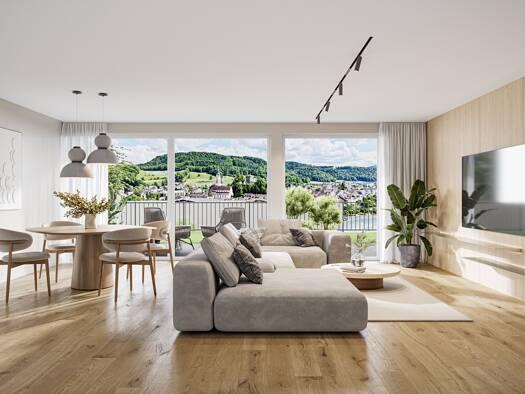 Wohnung zum Kauf - Neubau provisionsfrei 449.000 € 2,5 Zimmer 82,1 m² EG frei ab sofort Säckinger Straße 9 Laufenburg Laufenburg (Baden) 79725