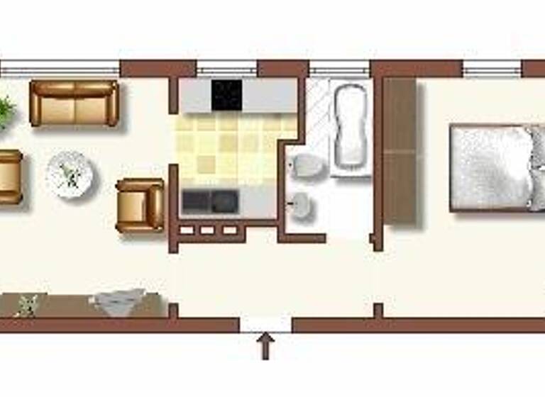 Wohnung zur Miete 409 € 2 Zimmer 41 m² EG Mündelheimer Straße 16 Huckingen Duisburg 47259