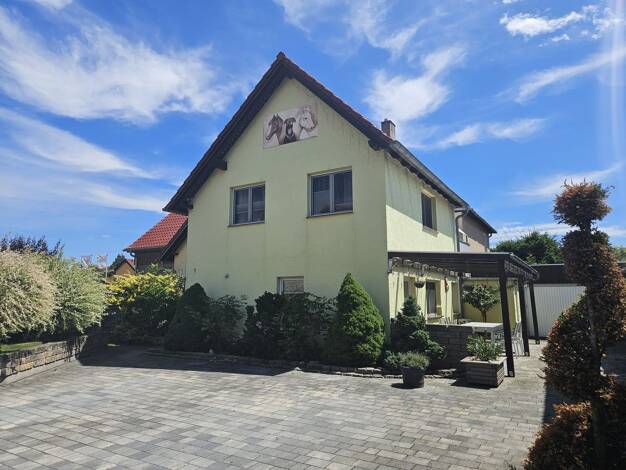 Einfamilienhaus zur Miete 1.600 € 3 Zimmer 110 m² 500 m² Grundstück frei ab 01.01.2027 Belgershainer Straße 1 a Threna Belgershain 04683