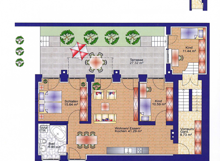 Terrassenwohnung zum Kauf als Kapitalanlage geeignet 325.000 € 4 Zimmer 110 m² Durlacher Str. 67 Weststadt Pforzheim 75172