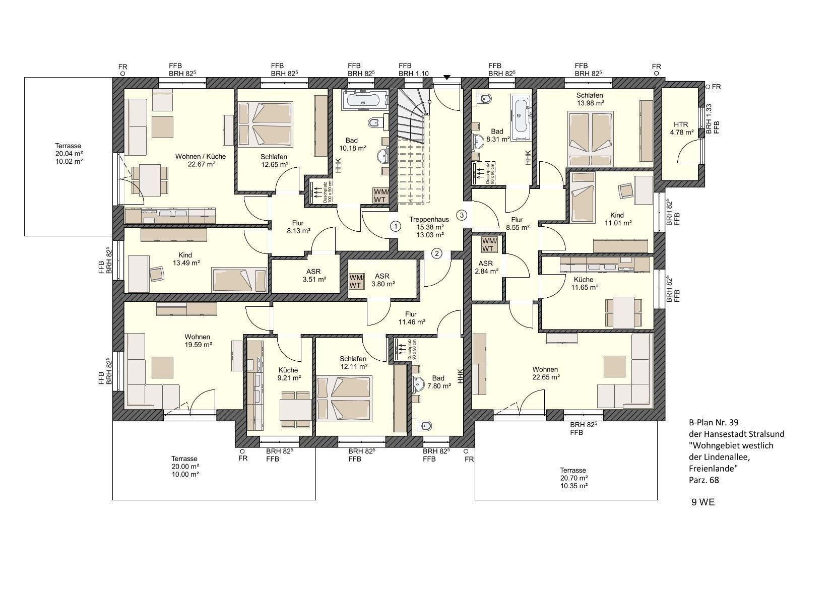 Grundstück zum Kauf provisionsfrei 224.820 € 1.249 m²<br/>Grundstück Grünthal-Viermorgen Stralsund 18437