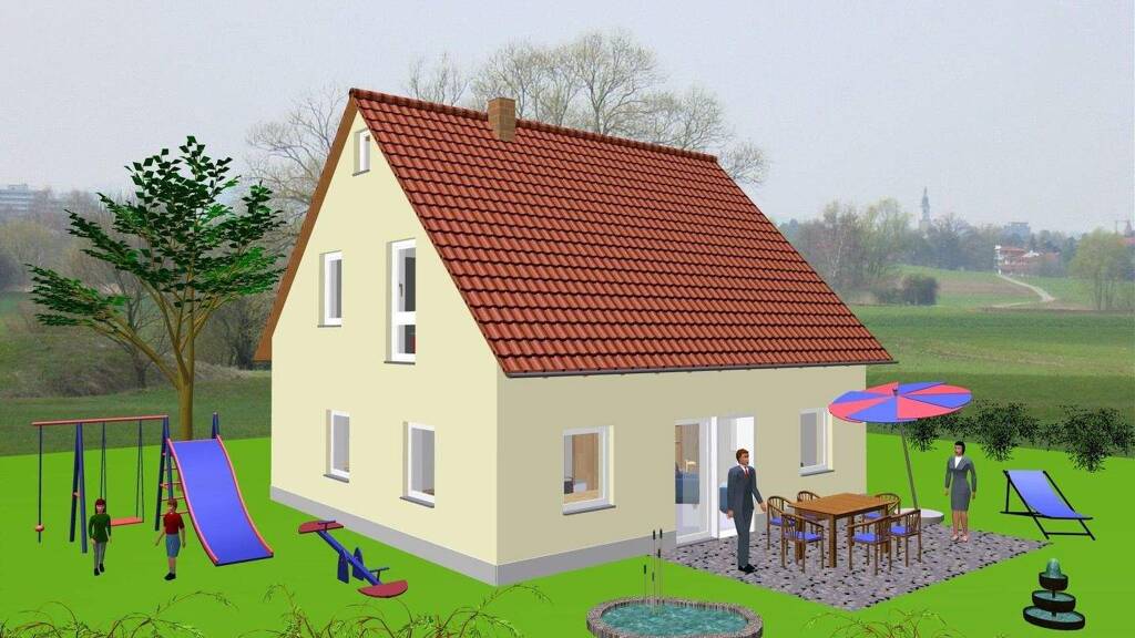 Einfamilienhaus zum Kauf provisionsfrei 295.200 € 4 Zimmer 104 m² 650 m² Grundstück Feuchtwanger Straße Dentlein Dentlein am Forst 91599