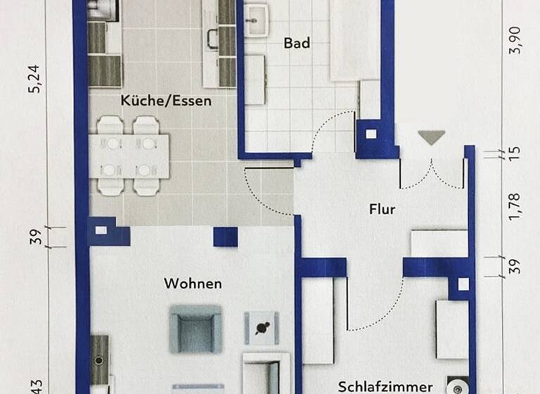 Wohnung zum Kauf 149.000 € 2 Zimmer 63 m²<br/>Wohnfläche 1.<br/>Geschoss ab sofort<br/>Verfügbarkeit Markranstädt Markranstädt 04420