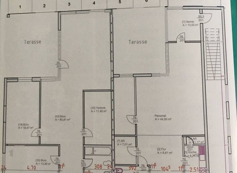 Büro zur Miete provisionsfrei 1.086 € 5 Zimmer 167 m² Bürofläche Kaltenweide Langenhagen 30855