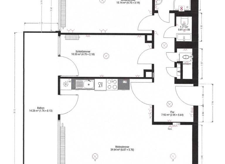 Wohnung zum Kauf 399.000 € 3 Zimmer 76,5 m²<br/>Wohnfläche 2.<br/>Geschoss Nikolassee Berlin / Nikolassee 14129