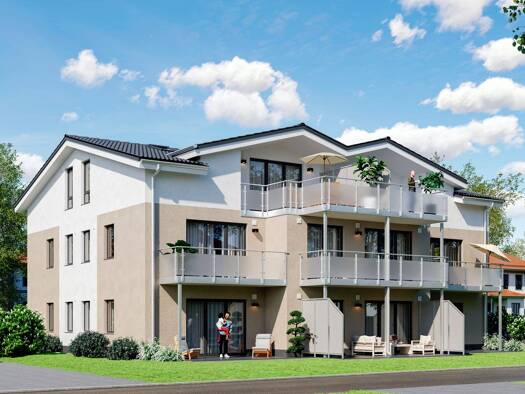 Terrassenwohnung zum Kauf - Erstbezug provisionsfrei 359.500 € 3 Zimmer 81,1 m² EG Str am Sund 5 Parow Kramerhof 18445