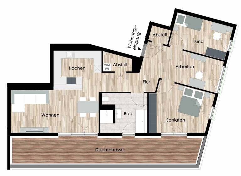 Penthouse zum Kauf provisionsfrei als Kapitalanlage geeignet 509.850 € 3 Zimmer 109,9 m² Stedigsrain Eschwege 37269