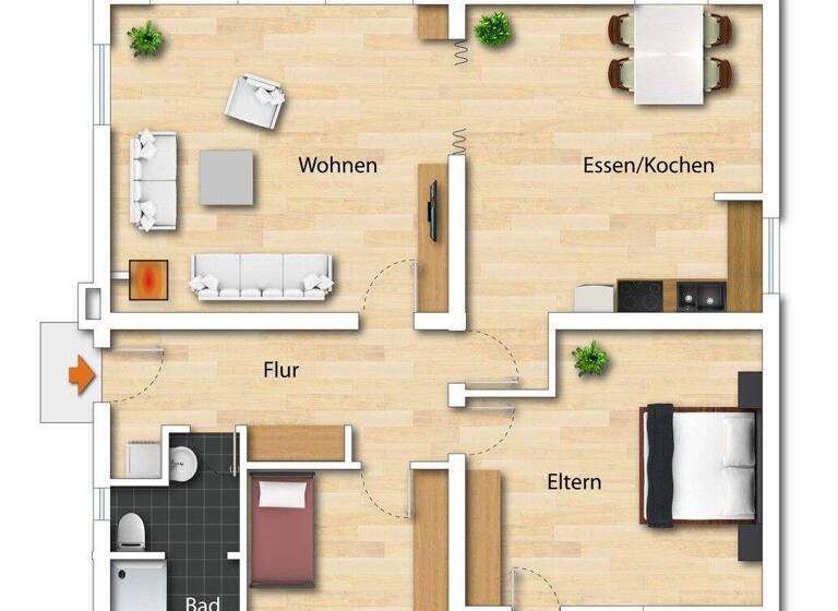 Wohnung zum Kauf 349.000 € 3,5 Zimmer 127 m² EG Legau 87764