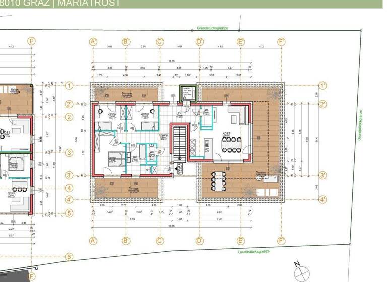 Penthouse zum Kauf - Erstbezug 1.265.217 € 4 Zimmer 117 m² 2. Geschoss Heinrichstraße 128 Geidorf Graz,03.Bez.:Geidorf 8010