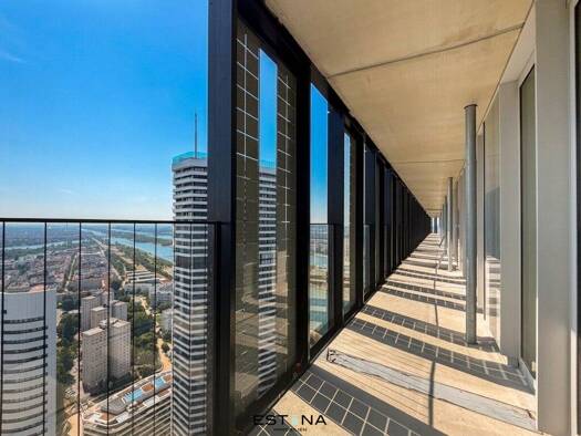 Wohnung zur Miete - Erstbezug 926 € 1 Zimmer 34,2 m² 37. Geschoss frei ab 01.11.2026 Donau-City-Straße Wien 1220