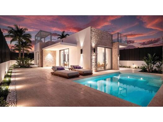 Chalet zum Kauf - Erstbezug 669.900 € 3 Zimmer 120 m² 328 m² Grundstück Los Alcázares 30710