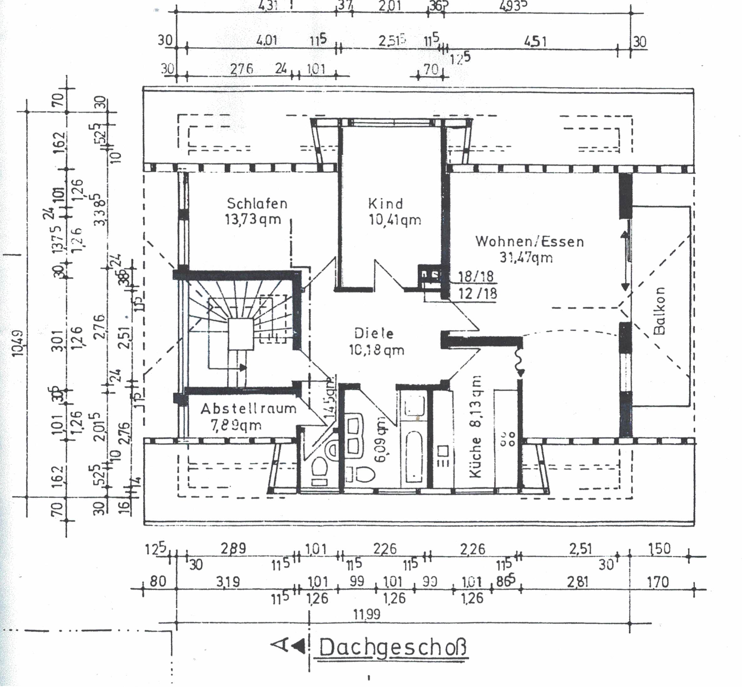 Wohnung zur Miete 900 € 4,5 Zimmer 90 m²<br/>Wohnfläche 2.<br/>Geschoss ab sofort<br/>Verfügbarkeit Altenmittlau Freigericht 63579