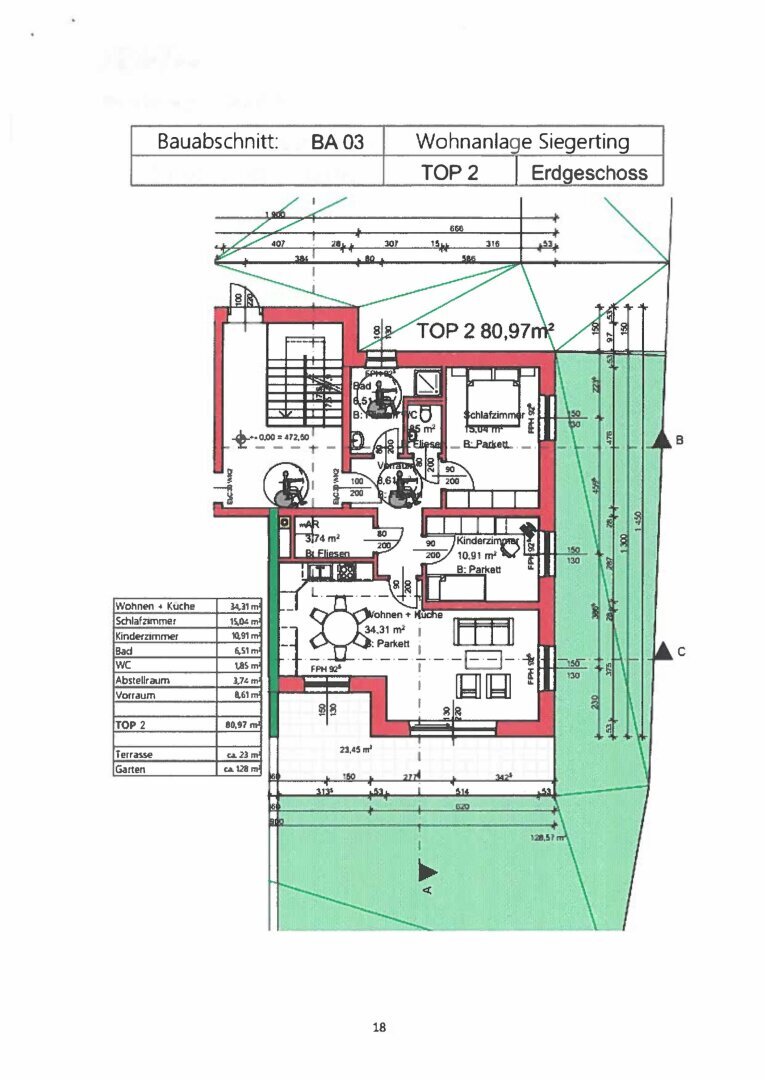 Wohnung zum Kauf 336.000 € 3 Zimmer 81 m²<br/>Wohnfläche EG<br/>Geschoss 01.12.2024<br/>Verfügbarkeit Pischelsdorf am Engelbach 5233