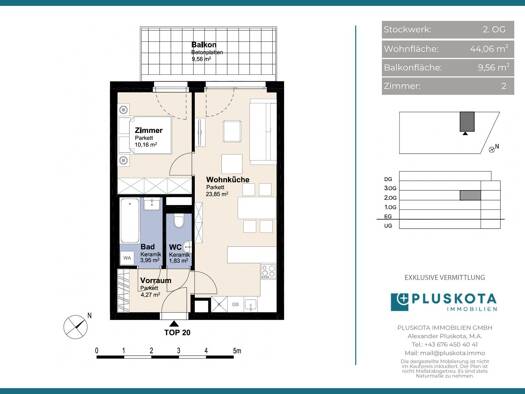 Immobilie in Simmering - Wohnung zum Kauf - Simmering - 244.000 € - 2 Zimmer, 44,1 m², 2. Geschoss - Bild 2