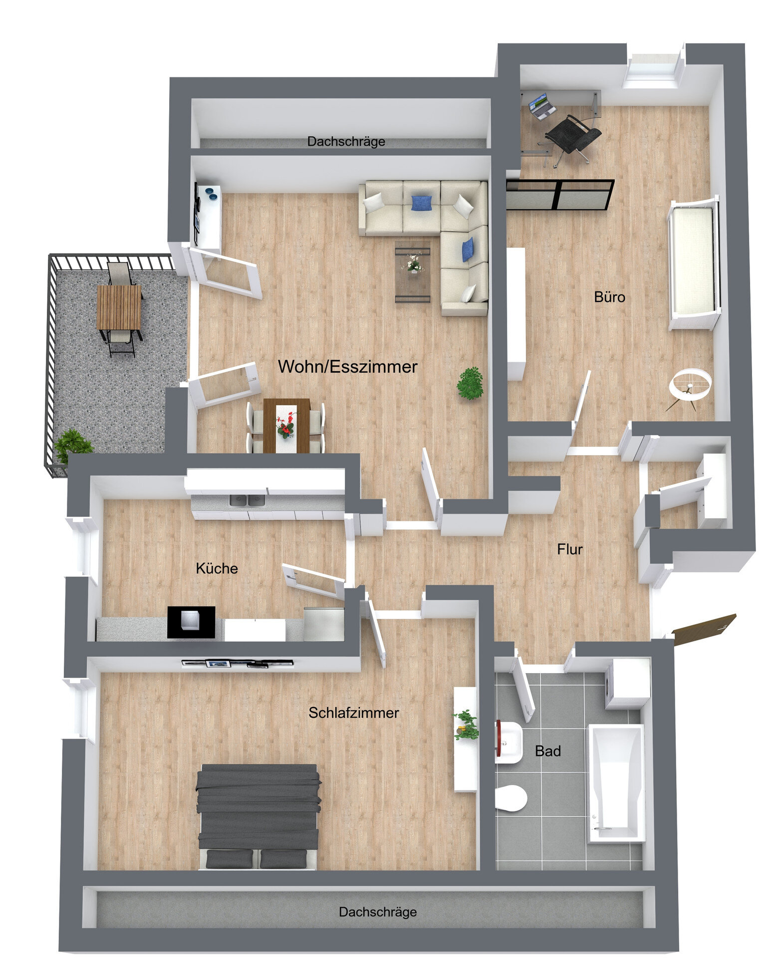 Wohnung zum Kauf 219.000 € 3 Zimmer 65 m²<br/>Wohnfläche Schierling Schierling 84069