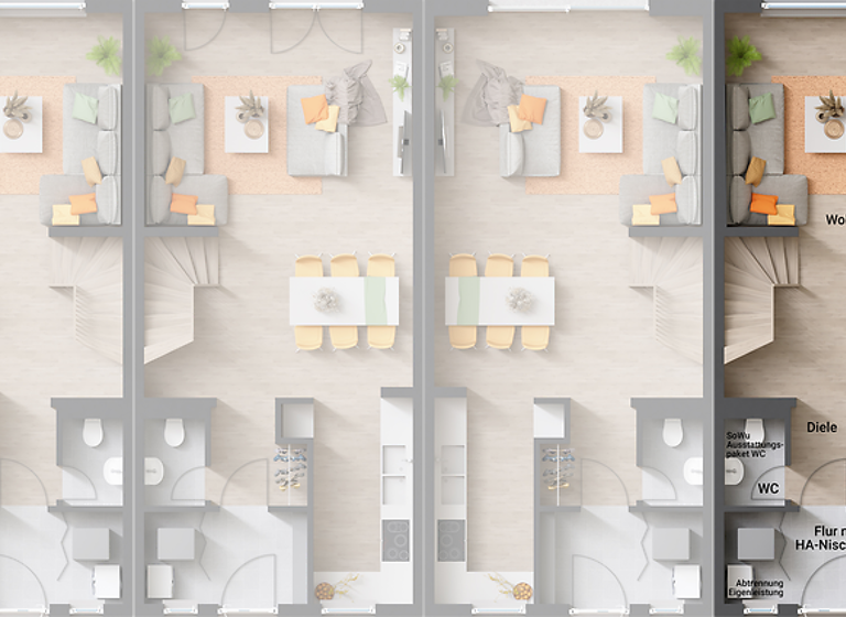 Doppelhaushälfte zum Kauf 368.090 € 4 Zimmer 103 m² 630 m² Grundstück Beelitz 14547