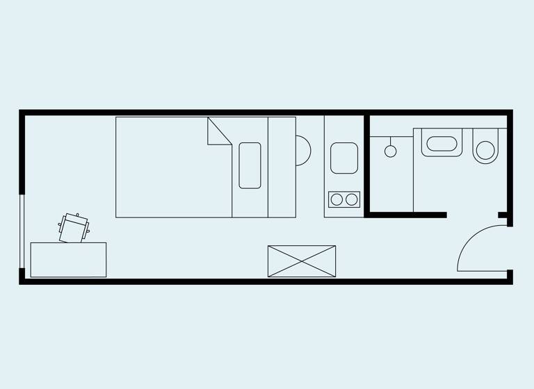 Studio zur Miete 543 € 1 Zimmer 23 m² frei ab sofort Am Kläperberg 11 Nordstadt Hannover 30161
