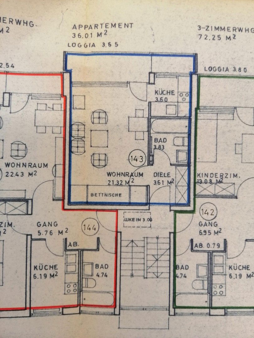 Wohnung zur Miete 640 € 1 Zimmer 35 m²<br/>Wohnfläche 2.<br/>Geschoss ab sofort<br/>Verfügbarkeit Neuburgerstr. 179d Lechhausen - West Augsburg 86167