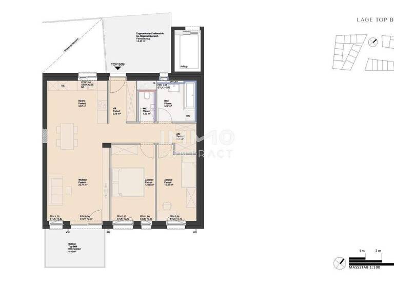 Wohnung zum Kauf - Erstbezug provisionsfrei 320.000 € 3 Zimmer 75 m² Ufer Linz 4030