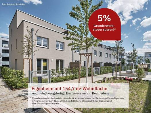 Reihenendhaus zum Kauf - Neubau provisionsfrei 868.000 € 5 Zimmer 154,7 m² 200 m² Grundstück Drosselweg 0 Neuhausen auf den Fildern 73765