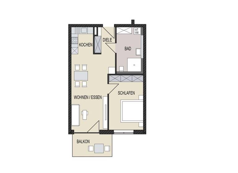 Wohnung zum Kauf - Erstbezug provisionsfrei als Kapitalanlage geeignet 278.248 € 2 Zimmer 57,7 m² Siebenbürgenweg 9 Niederstotzingen 89168