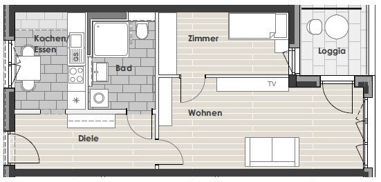 Wohnung zur Miete 701 € 2 Zimmer 54,6 m²<br/>Wohnfläche 4.<br/>Geschoss 01.01.2025<br/>Verfügbarkeit Von-Hünefeld-Straße 20+22 Stadtmitte Neu-Ulm 89231