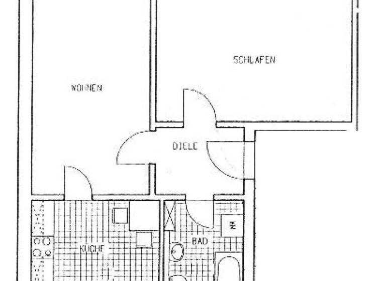 Wohnung zur Miete 295 € 2 Zimmer 50,6 m² EG Rottmannsdorferstrasse 68 Oberplanitz Zwickau 08064