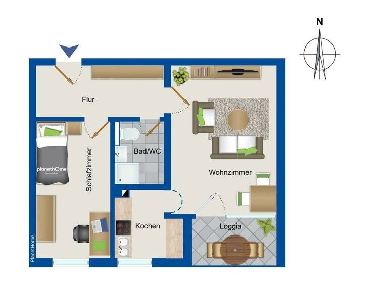 Wohnung zum Kauf 198.000 € 2 Zimmer 49,8 m²<br/>Wohnfläche EG<br/>Geschoss Kochel Kochel am See 82431