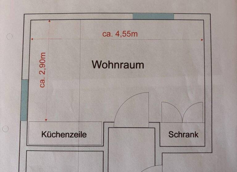 Studio zur Miete 500 € 1 Zimmer 18 m² 2. Geschoss frei ab 01.04.2026 Pfersee Augsburg 86157