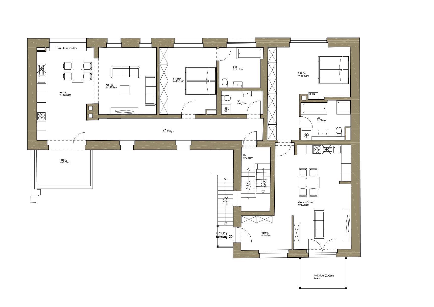 Loft zum Kauf provisionsfrei 359.000 € 2 Zimmer 71,3 m²<br/>Wohnfläche 1.<br/>Geschoss ab sofort<br/>Verfügbarkeit Leipziger Str. 98 Zwenkau Zwenkau 04442