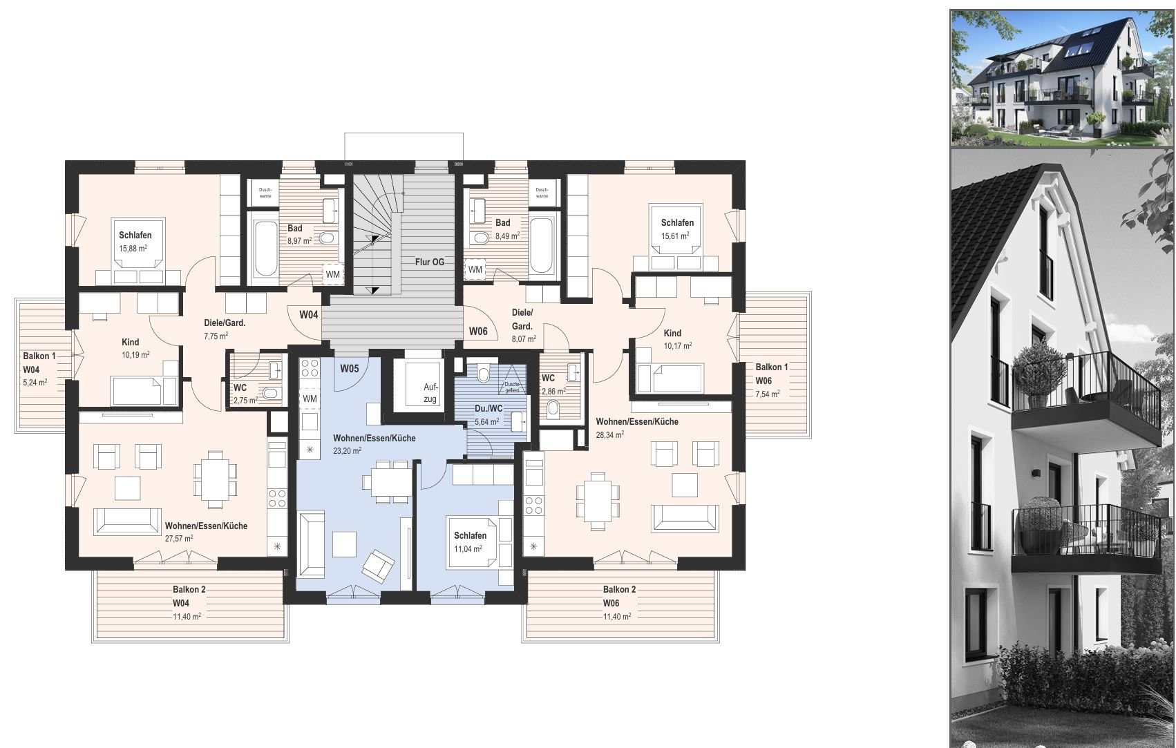 Wohnung zum Kauf provisionsfrei als Kapitalanlage geeignet 972.900 € 3 Zimmer 81,8 m²<br/>Wohnfläche St. Ulrich München 80689