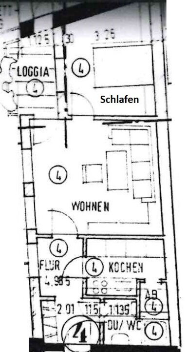 Wohnung zur Miete 312 € 2 Zimmer 44,5 m² 1. Geschoss Theaterplatz 4 Meißen Meißen 01662