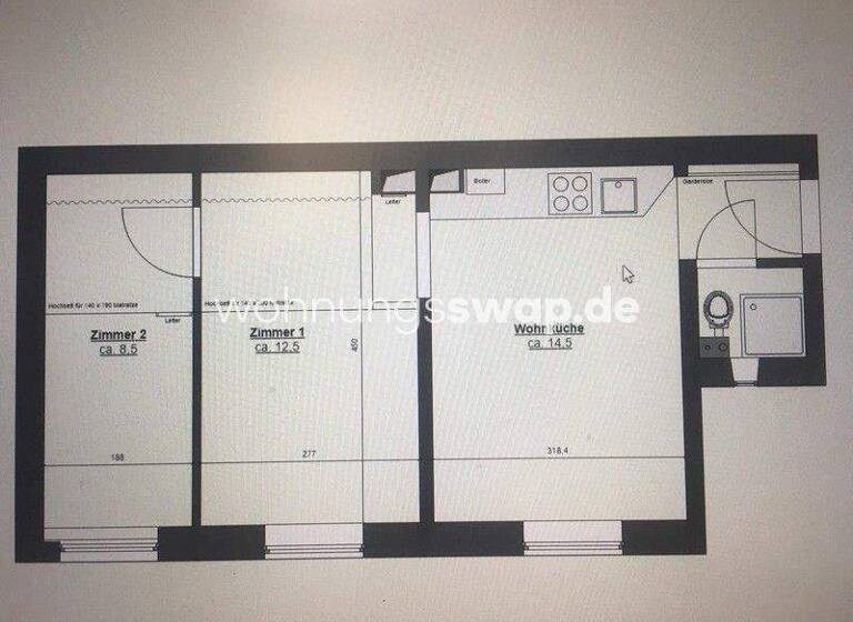 Studio zur Miete Tauschwohnung 790 € 2 Zimmer 37 m² 1. Geschoss Au-Haidhausen München 81543
