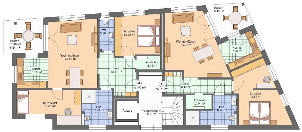 Wohnung zum Kauf 378.000 € 3 Zimmer 90 m²<br/>Wohnfläche Werste Bad Oeynhausen 32549