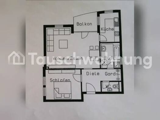 Wohnung zur Miete Tauschwohnung 630 € 2 Zimmer 70 m² 1. Geschoss Gruna Dresden 01277