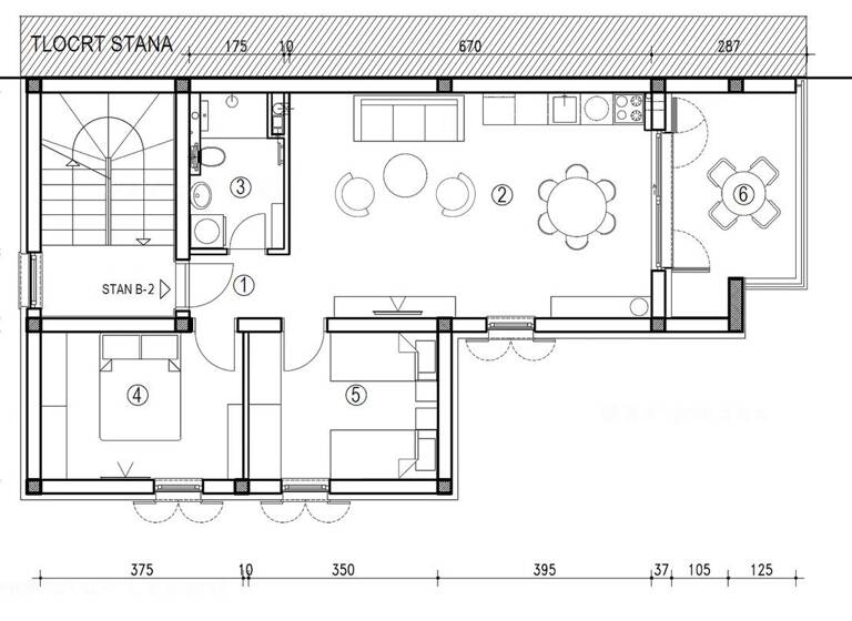 Wohnung zum Kauf 270.000 € 3 Zimmer 63 m² 2. Geschoss Dobrinj 51514