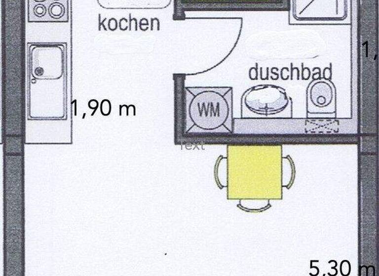Wohnung zur Miete 650 € 1,5 Zimmer 47 m² EG frei ab sofort Muggensturm 76461